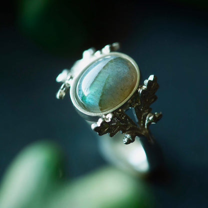 Anello Quercia - Labradorite