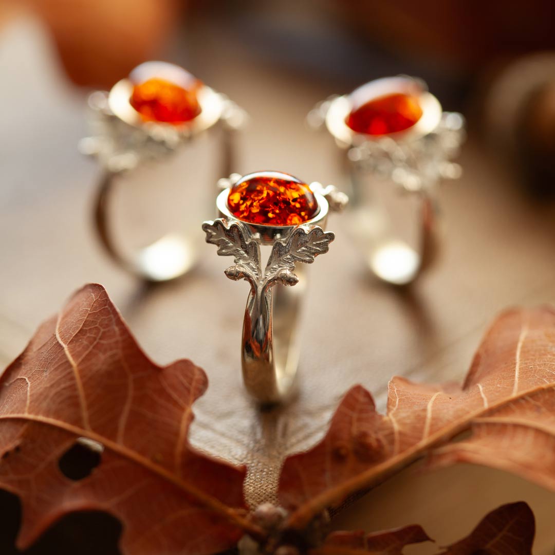 Anello Quercia - Ambra Baltica