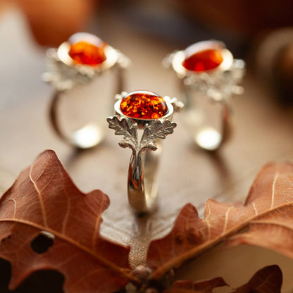 Anello Quercia - Ambra Baltica