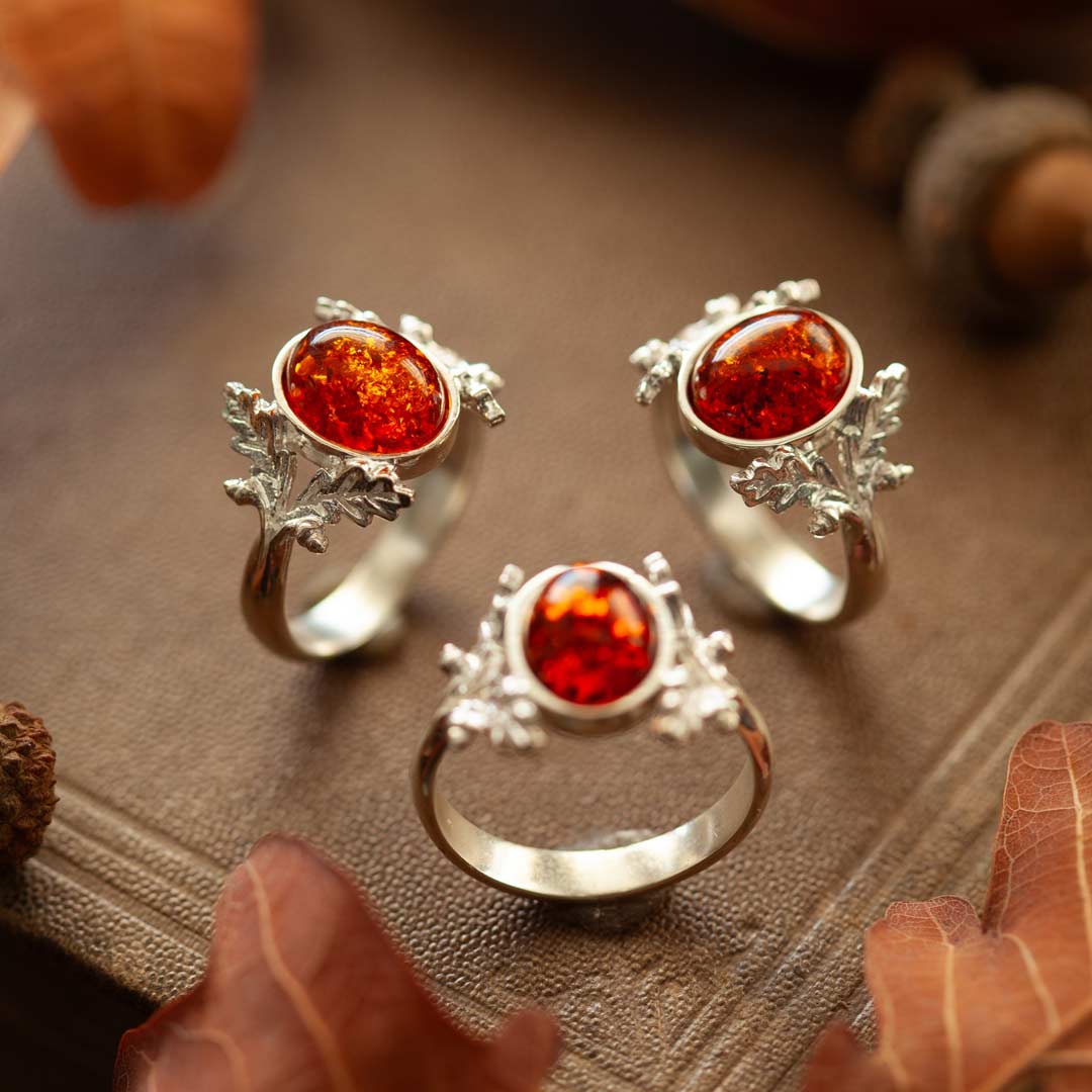 Anello Quercia - Ambra Baltica