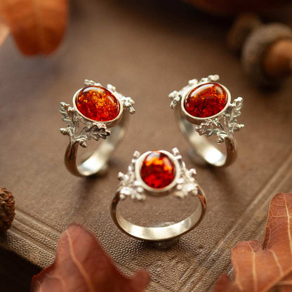 Anello Quercia - Ambra Baltica