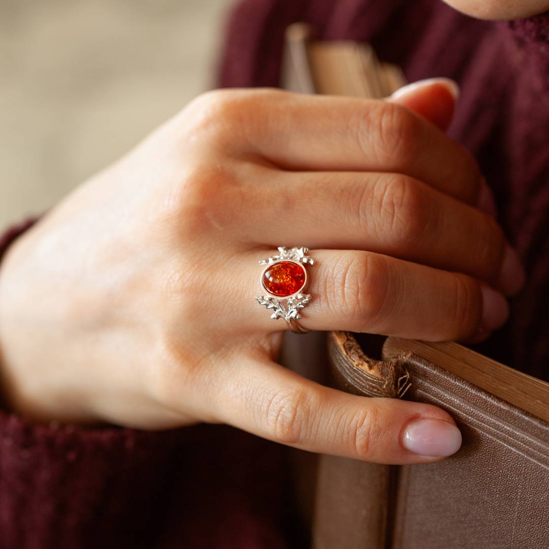 Anello Quercia - Ambra Baltica