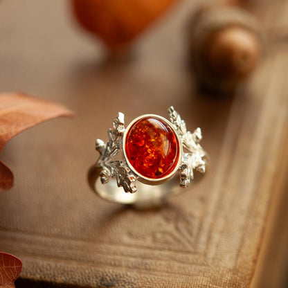 Anello Quercia - Ambra Baltica