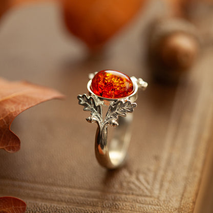 Anello Quercia - Ambra Baltica
