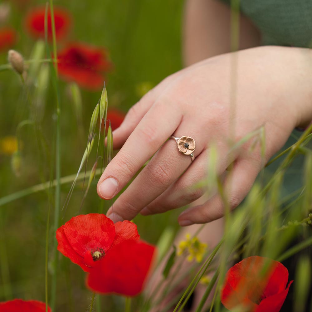 Bague coquelicot best sale