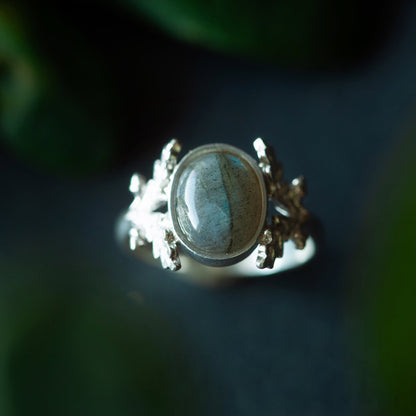 Anello Quercia - Labradorite