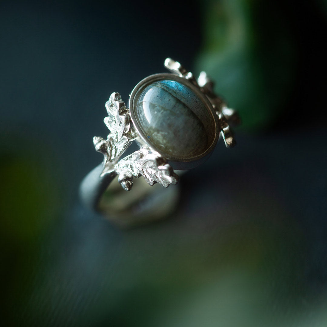 Anello Quercia - Labradorite