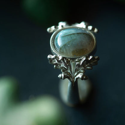 Anello Quercia - Labradorite